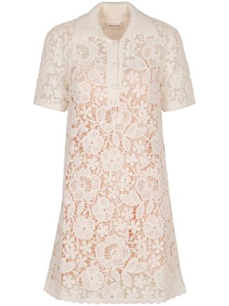 Parosh Copper Cotton Mini Dress