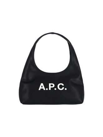 A.P.C. Black Baby Ninon Fabric Handbag