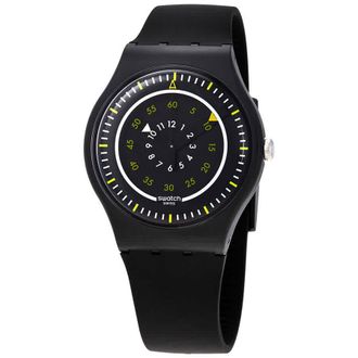 Swatch Piu Nero Quartz Black Dial Mens Watch SUOB157