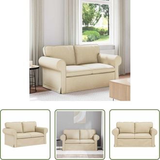 vidaXL vidaXL Divano crema - Divano Crema 155 x 82 x 80 cm Tessuto