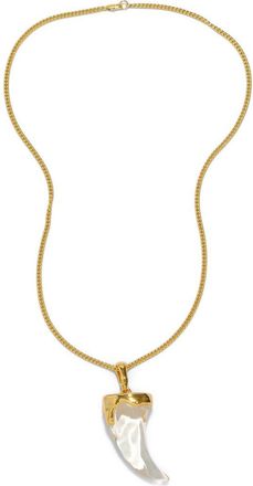 Alexis Bittar Liquid Lucite Horn Pendant Necklace in Gold/Lucite at Nordstrom
