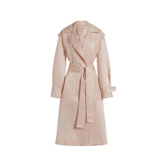 Alberta Ferretti Triple zijden organza trenchcoat - Dames - Trenchcoats - Roze - L - Organza - Jassen