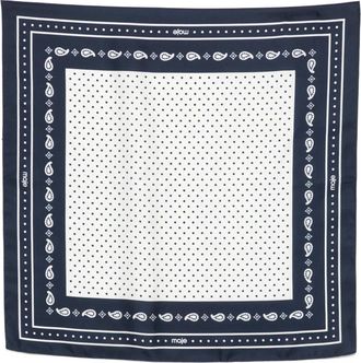 Maje Sjaal met stippen - Blauw