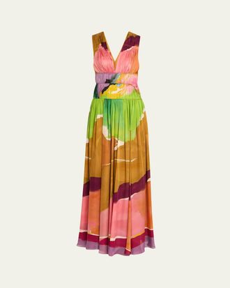 Ulla Johnson x Helen Frankenthaler Boheme Silk-Chiffon Gown
