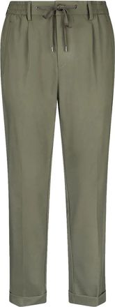 Liu Jo Groene Jogger Broek met Elastische Tailleband - Heren - Slim Fit Broeken - Groen - XS - Broeken