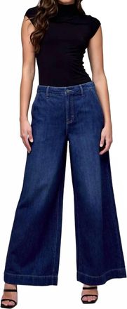 Hidden Jeans Nori High Rise Super Wide Leg Jeans In Dark Blue