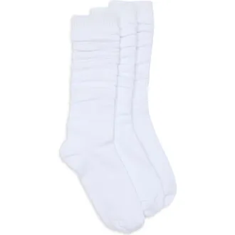 Nordstrom Rack 3-Pack Slouchy Crew Socks in White at Nordstrom Rack, Size 9/11