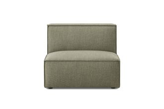Castlery Jonathan Armless Sofa, Performance Twill Moss, Modular, Low-Profile for Castlery