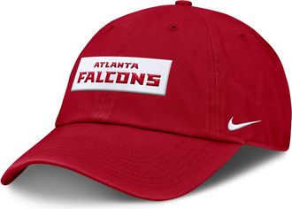 Nike Atlanta Falcons Primetime Club Wordmark Nike Mens NFL Adjustable Hat in Red | NF026DL96-ZW0
