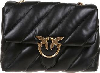 Pinko Love Puff Big Cl Sheep Nappa Shoulder Bag