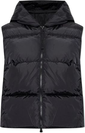 Canada Goose Hy Bridge Wide Quilt Knit Hoody - Dames - Bodywarmers - Zwart - XS - Wol - Jassen
