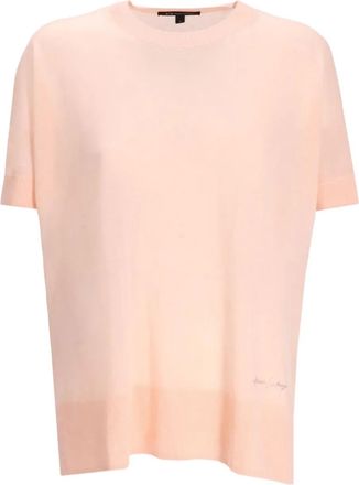 A|X Armani Exchange T-shirt con dettaglio cuciture - Rosa