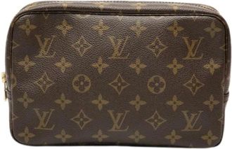 Louis Vuitton Pre-owned Clutches, female, Brown, Size: ONE SIZE Pre-owned Trousse Toilette
