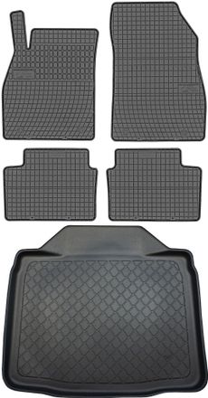 OEM Opel Insignia A Sed&aacute;n / Liftback De 2008 A Mayo De 2017. Juego: Alfombrillas De Goma Para Coche + Alfombrilla Para Maletero