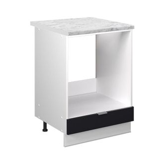 Vicco Armario Para Horno Empotrado Fame-line, Rayas Negras, 60 Cm, Et M&aacute;rmol