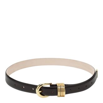 D&eacute;hanche Hollyhock Leren Riem - Dames - Accessoires - Bruin - Maat: M Leer