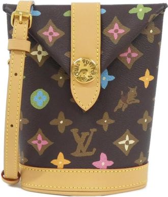 Louis Vuitton Brown Chocolate Multi-Color Coated Canvas Pouch (Pre-Owned)