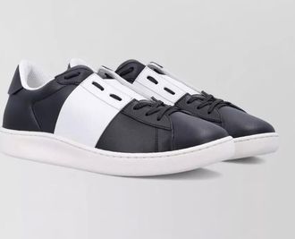 Valentino Garavani leather lace-up sneakers