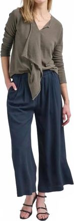 Lauren Manoogian Wave V-Neck Cardigan In Rock