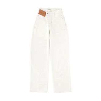 J.W.Anderson Twisted Workwear Jeans - Dames - Loose Fit Jeans - Wit - W30 - Katoen - Jeans