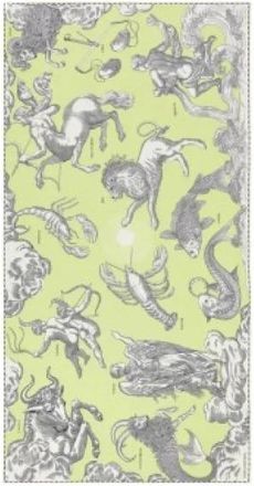 Inou&iuml; Editions &Eacute;tole Astrologie - Heren - Sjaals - Veelkleurig - ONE Size - Katoen - Accessoires