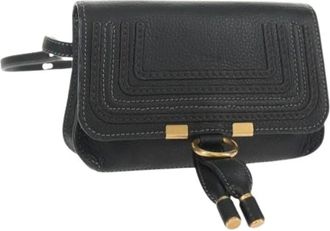 Chlo&eacute; Pre-owned Cross Body Bags, female, Black, Size: ONE SIZE Pre-owned Leather Waist Bag