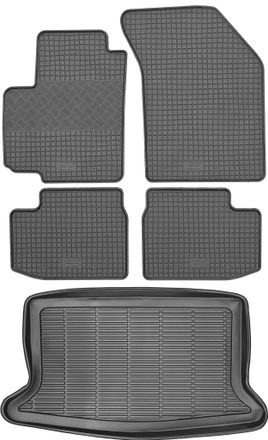 OEM Juego De Alfombrillas De Goma Para Coche Y Alfombrilla Para Maletero Para Suzuki Sx4 I Sed&aacute;n (2006-2014)
