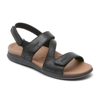 Rockport Womens Tala Washable Walking Sandal In Black