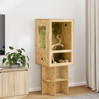 vidaXL vidaXL Terrario Marrone 50 x 50 x 80 cm OSB