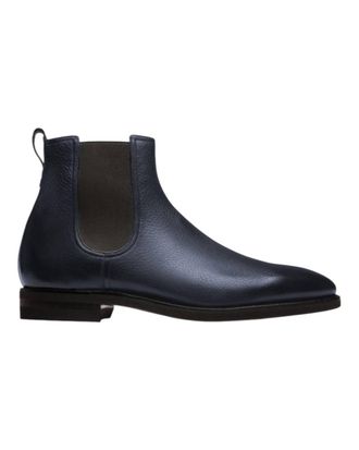 Bally Mens Scavone Deer Handpaint Leather Boots In Smoke Grey