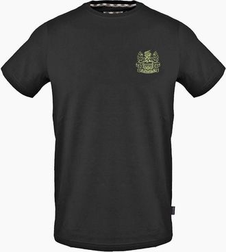 Aquascutum Mens Crew Neck Short Sleeve Regular Fit T-Shirt - Black - Size: 2X large