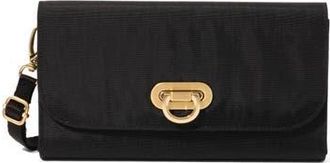 Baggallini Coastal Flip Lock RFID Phone Wallet Crossbody Bag in Black With Gold Hardware at Nordstrom