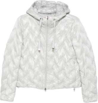 Herno Gewatteerde jas met capuchon - Dames - Winterjassen - Grijs - S - Jassen