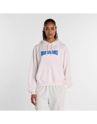New Balance Wavy - Felpa con cappuccio oversize color sale rosa