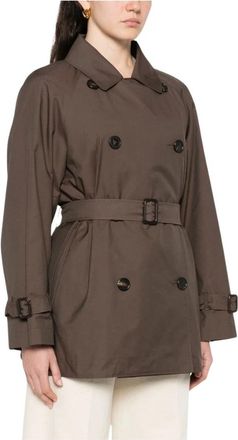Max Mara Calle Trench - Dames - Trenchcoats - Bruin - M - Katoen - Jassen