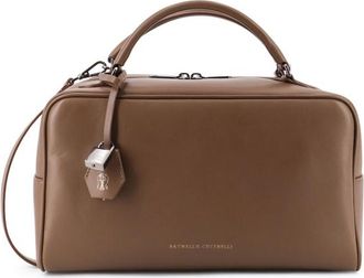 Brunello Cucinelli Boston Explorer Leather Crossbody Bag