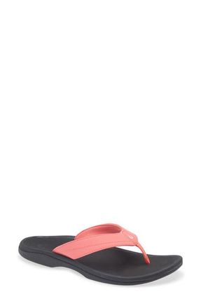 Olukai Ohana Flip Flop in Hot Pink /Black at Nordstrom, Size 11