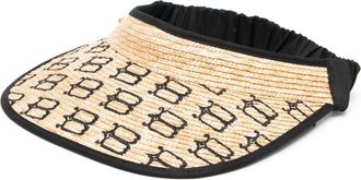 Borsalino Visor B braided-straw visor - women - Straw - One Size - Neutrals