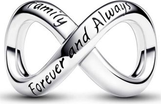 Pandora Sterling Silver Forever & Always Infinity Charm