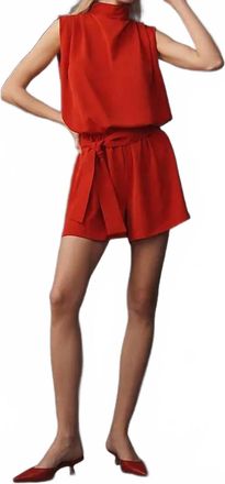 Bishop + Young Beckette Romper In Red