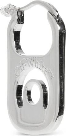 Off-white Orecchini con logo inciso - Argento