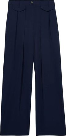 Oltre Palazzo Broeken - Dames - Wijde Broeken - Blauw - XL - Broeken