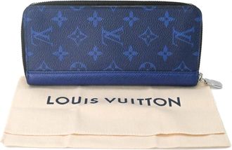 Louis Vuitton Blue Navy Canvas Coin Purse/Coin Case (Pre-Owned)