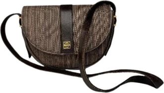 Givenchy Pre-owned Cross Body Bags, female, Brown, Size: ONE SIZE Pre-owned Leather Cross Body Bag