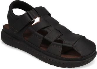 Dockers Mens Sarasota Tumbled Full Grain Moc Toe Sandal