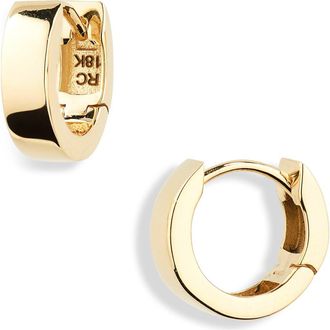 Roberto Coin Small Huggie Hoop Earrings in Yellow at Nordstrom