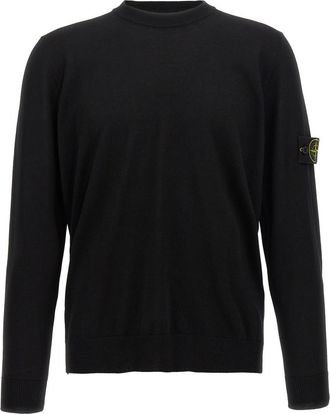 Stone Island Black Logo Patch Sweater