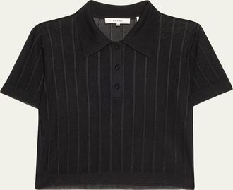 Frame Denim The Ribbed Polo Shirt