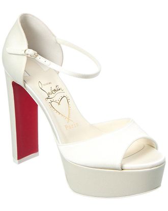 Christian Louboutin Sandaloo 130 Satin Platform Sandal