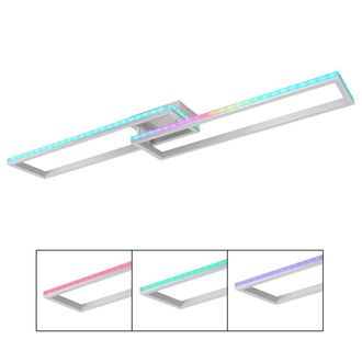 Globo Lighting Plaf&oacute;n - Salmos - Plateado - Metal - Led - 67209-45d